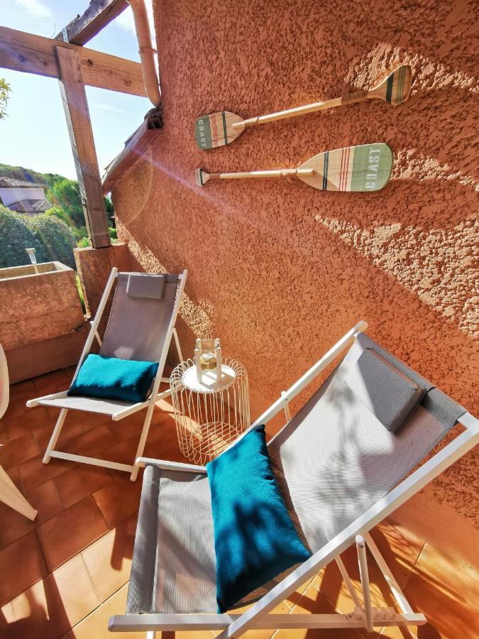 Studio Bord De Mer Terrasse Vue Mer Piscine Apartment Sainte-Maxime Luaran gambar